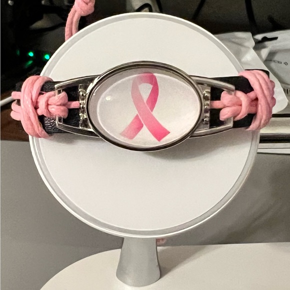 Breast Cancer Awareness “Pink Ribbon” Bracelet - Picture 2 of 6